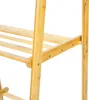 Close-up view of the joints and shelves of a wooden garment rack. Podgląd zdjęcia produktu