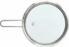 A top-down view of a glass lid for a pot or pan, with a silver handle. Anteprima dell’immagine prodotto