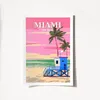 Wallity, Miami - 2016, Poster A4, Mehrfarbig, 100 % MATTE Produktbild-Vorschau 1
