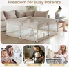 Baby-Laufstall mit Oxford-Stoffmatte, 150 x 150 x 68 Produktbild-Vorschau 5