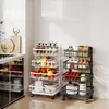 4-stufiger rollbarer Kš¹chen-Aufbewahrungswagen, schmaler Produktbild-Vorschau 3