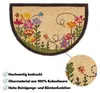 Tapis de coco fleurs multicolores 40x60 cm comme tapis de Voir les images du produit 3