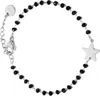Bracelet en acier chirurgical avec perles noires Star Voir les images du produit 4