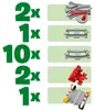 LEGO 10882 LEGO Duplo 10882 Schienen Zubehör Set Anteprima dell’immagine prodotto 14