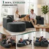 Sofa Ecksofa mit Schlaffunktion, Corduroy Modulares Produktbild-Vorschau 8