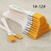 12pcs / Set flache Nylon Haar hölzerne Stifthalter Produktbild-Vorschau 6