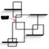 DanDiBo Weinregal Metall Schwarz Black Line Flaschenständer Produktbild-Vorschau 5