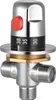A close-up studio shot of a thermostatic mixing valve. Náhled obrázku produktu
