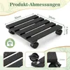 Faziango 2X WPC Pflanzenroller 30cm, Blumenroller Tragkraft Produktbild-Vorschau 2