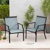 KOMFOTTEU 2er Set Gartenstühle, Balkonstühle mit Armlehnen, Produktbild-Vorschau 7