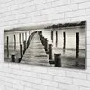 Acrylglasbilder 125x50 Wandbild Druck Meer Brücke Produktbild-Vorschau 2