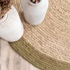 Jute Teppich Rund - Fair Natur Grun Produktbild-Vorschau 3
