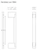 [Handgriffshop] Luuk Möbelgriff Schwarz 128 mm Küchengriff Produktbild-Vorschau 3
