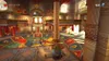 A scene from a video game, showing a character in a colorful, ornate room with a circular patterned floor. Produktbild-Vorschau