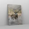 Bild auf Leinwand - Leinwandbild - Einteilig - Hirsch Wald Produktbild-Vorschau 4