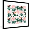 MuchoWow® MuchoWow® Gerahmtes Poster Tukan - Blätter - Rosa Produktbild-Vorschau 1