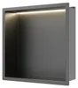 BALNEO nástěnná nika WALL-BOX ONE 30 × 30 × 10 cm gunmetal Náhled obrázku produktu 3