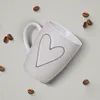 Schöne Kaffeetassen 6er Set einfarbig mit Herzen Produktbild-Vorschau 3