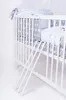 KMbaby Babybett Jose weiss 120x60 mit 10tlg Bettwäsche Set Produktbild-Vorschau 3