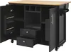 Sweiko Ilot de cuisine Armoire buffet 120 x 73 (45) x 92 cm Voir les images du produit 8