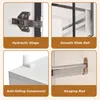 OKWISH Armoire avec 3 Portes Vitrées, 1 Tiroir et Éclairage Voir les images du produit 6