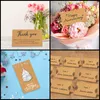 BELLE VOUS 200er Pack Kraftpapier Karten - Tisch Produktbild-Vorschau 6