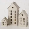 Dekorační lucerna ve tvaru domku, 13 - 35 cm, ALAMO, černá Náhled obrázku produktu 3
