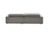 KAWOLA Sofa RENO Ecksofa Feincord grau Longchair links Produktbild-Vorschau 6