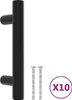 vidaXL Möbelgriffe 10 Stk. Schwarz 64 mm Edelstahl Produktbild-Vorschau 9