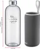 Westmark 2 Trinkflaschen Viva aus Glas 1 l, mit Cover, Set Anteprima dell’immagine prodotto 4