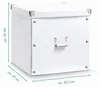 Zeller Aufbewahrungsbox, Pappe, weiß 33,5x33x32 Produktbild-Vorschau 3
