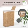 Lycce Wäschekorb mit Deckel Nischenwäschekorb Seegras Produktbild-Vorschau 8