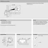 Technical diagrams and specifications for a furniture hinge. Produktbild-Vorschau