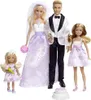 Hochzeitsset | Barbie Puppe | mit Ken, Stacie & Chelsea | Produktbild-Vorschau 2