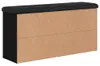 vidaXL Lavice na boty černá 102x32x50 cm Materiál na bázi Náhled obrázku produktu 5
