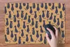 MuchoWow® Schreibtischunterlage Muster - Katze - Silhouette Produktbild-Vorschau 4