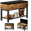 Meuble à chaussures avec siège et rangement pour l'entrée - Voir les images du produit 1