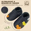 Bemesu Krabbelschuhe Baby Lauflernschuhe Wildledersohlen Produktbild-Vorschau 2