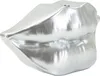 Mauro Ferretti Vase Mundlippe 23x8x12 cm silber Produktbild-Vorschau 2