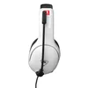 A close-up, side view of a white and black gaming headset. Anteprima dell’immagine prodotto