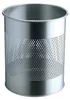 DURABLE Papierkorb Metall 15L rund, 331023 silber Produktbild-Vorschau 1
