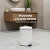 eluno Cosmetiimer VINTAGE, Poubelle à pédale 5 litres et Voir les images du produit 2