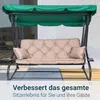 TexDeko® Bankauflage mit Rückenlehne für Hollywoodschaukel  Produktbild-Vorschau 5