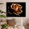 MuchoWow® - Leinwandbilder - Rose - Gold - Floral - Produktbild-Vorschau 2