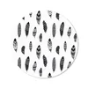 MuchoWow® Mauspad Mousepad Federn - Schwarz und weiß - Produktbild-Vorschau 1