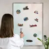 Magnettafel 100x70 cm in einem silbernen Rahmen - Produktbild-Vorschau 2
