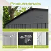 HOMAVO Gerätehaus Metall mit Pultdach, Gartenhaus Metall Produktbild-Vorschau 3
