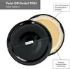 75er Set Marmeladengläser 212ml Deckel Schwarz Twist-Off TO Produktbild-Vorschau 8