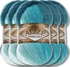 Alize 5x 100g Angora Gold Batik Wolle mit Farbverlauf, Produktbild-Vorschau 1