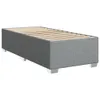 Boxspringbett mit Matratze Hellgrau 100x200 cm Stoff Produktbild-Vorschau 8